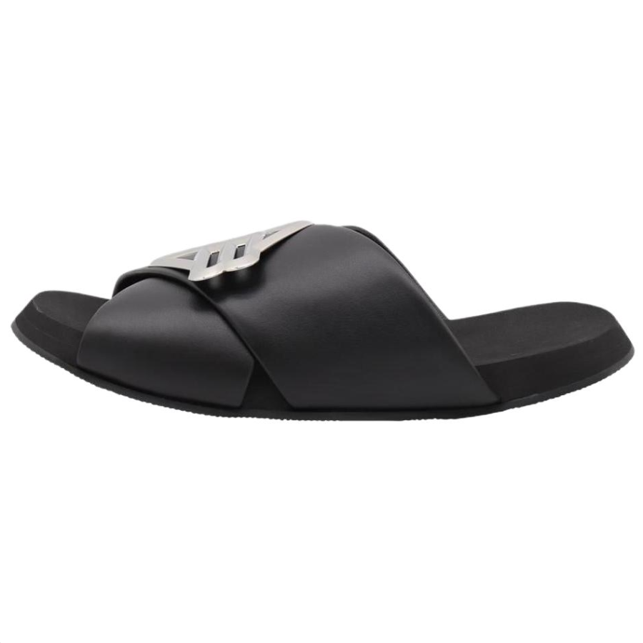 Balenciaga Quiet Slide Slippers Men's Black