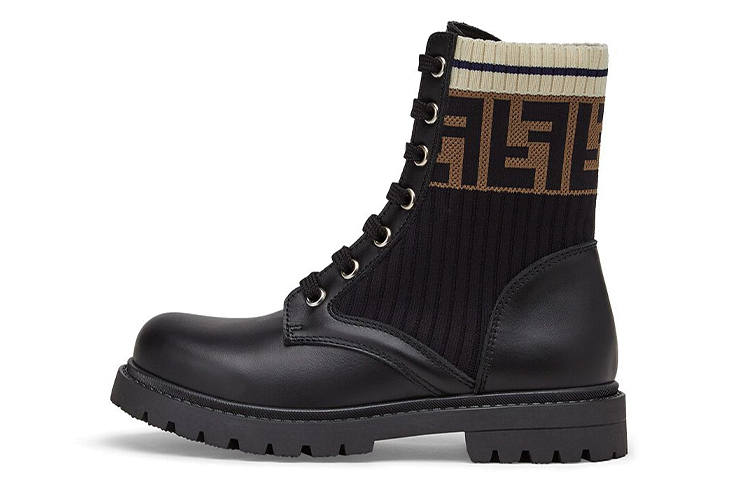 FENDI Kids' Leather Boots Kids