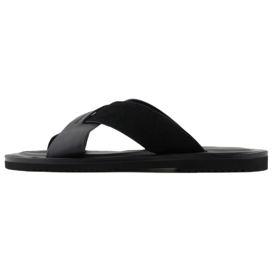 EMPORIO ARMANI Slide Slippers Men's Black