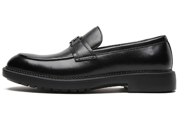 S.T.Dupont S. T.DUPONT Cow Leather Casual Shoes Men's Black