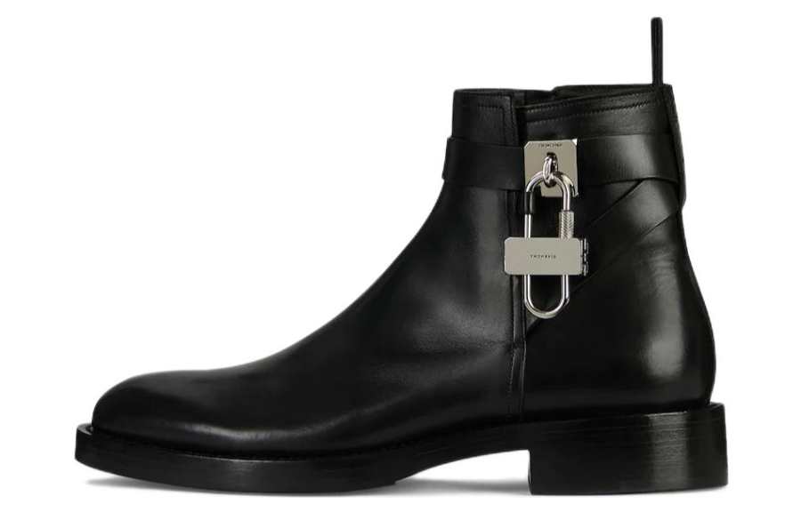 Givenchy Givenchy Lock Ankle Boots Men's Black