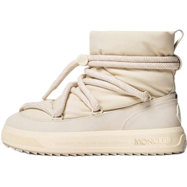 Moncler Altive Mid 16cm Snow Boots 4.2cm Women's Light Beige