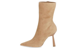 GIA BORGHINI Suede Side Zipper Fashion Ankle Boots Women's Brown