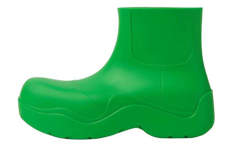 Bottega Veneta Puddle Rain Boots Ankle Boots Men's Green
