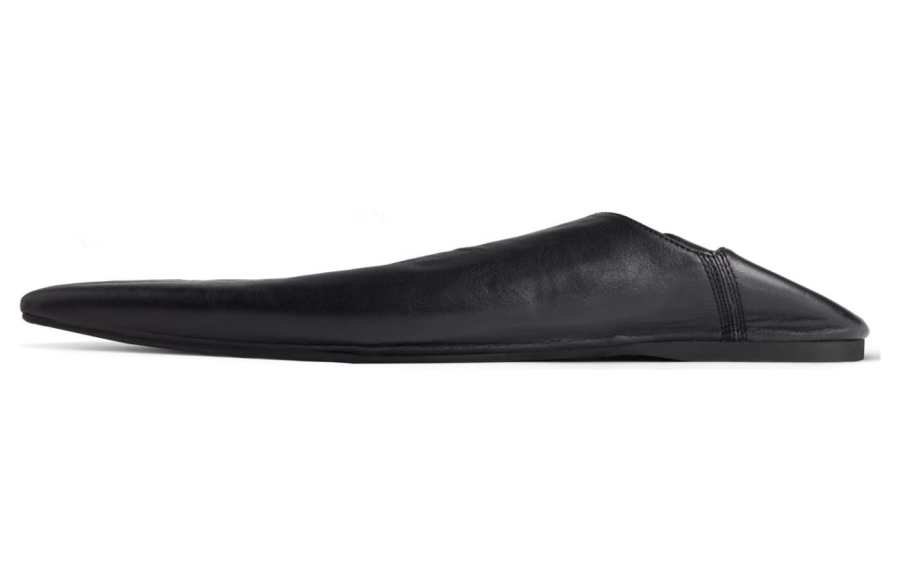 Balenciaga Leather Casual Shoes Men's Black