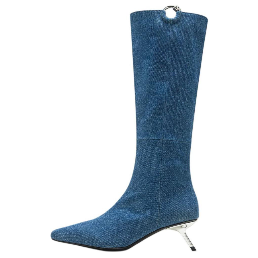 Both Both Denim Knee high Boots Women's Blue