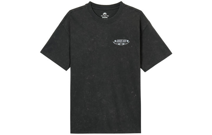 Nike Nike SB T Shirts Men's Gray Black Crew Neck Moderate