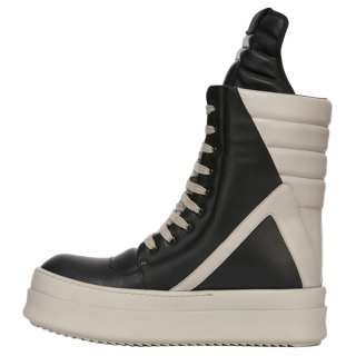 RICK OWENS Mega Geobaskets Lace-Up Sneakers