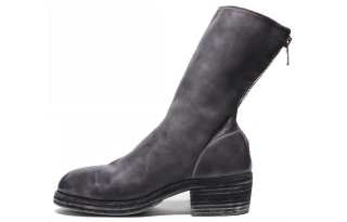 GUIDI Crew Combat Boots 4.5cm Women's Gray