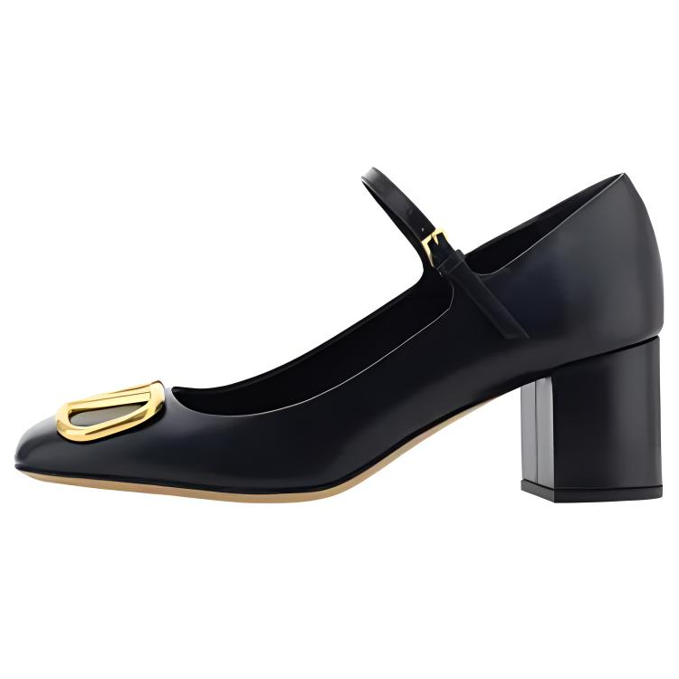 Valentino Mary Jane VLogo Signature Square Toe Pumps