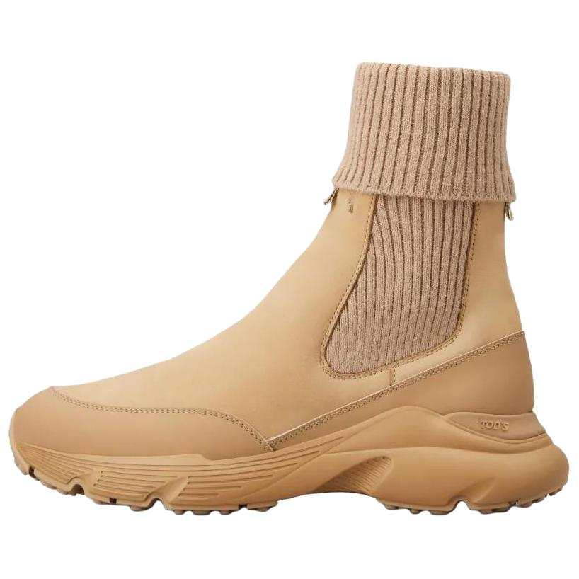 TOD'S Round-Toe Knitted Ankle Boots Women's
