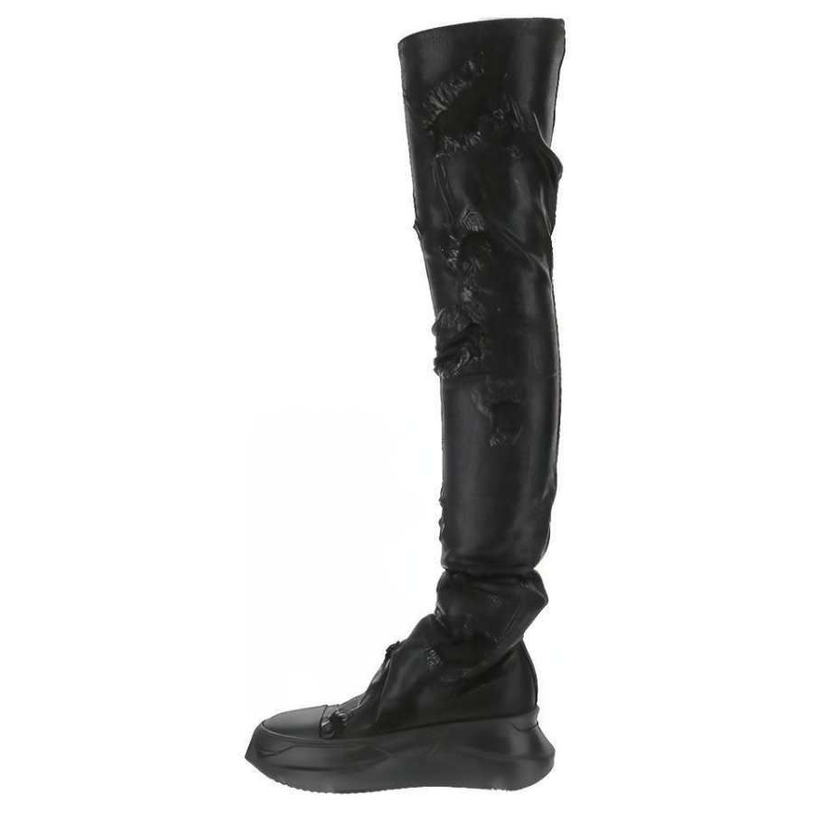 Rick Owens DRKSHDW Knee high Boots 7.5cm Women's Black