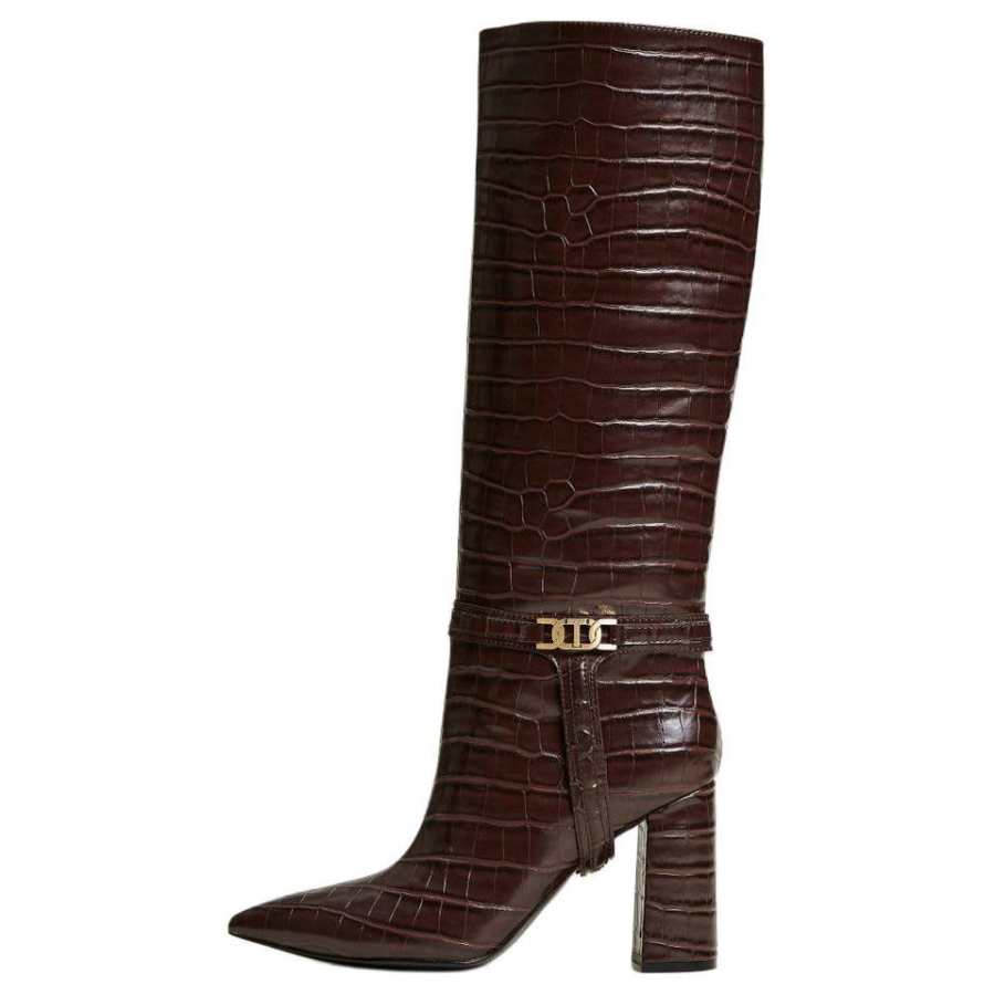 Twinset Knee high Boots 9cm Women's Umber