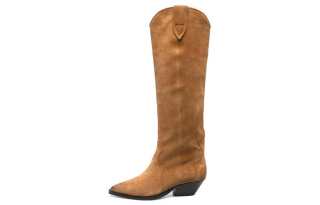 ISABEL MARANT Leather Casual Knee high Boots Women's Brown