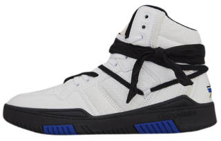 SAINT LAURENT SMITH High top Stylish Skateboarding Shoes Men's White Blue