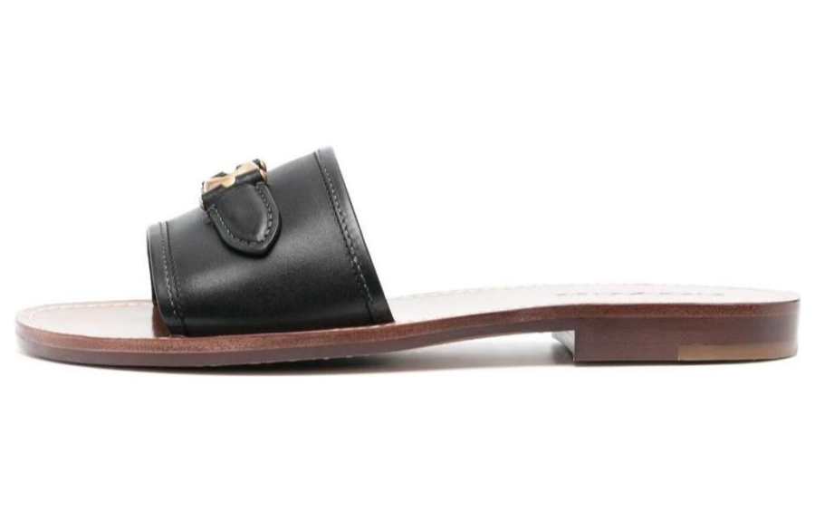 COACH COACH Rubber Sole Quiet Slide Slippers Women's Brown