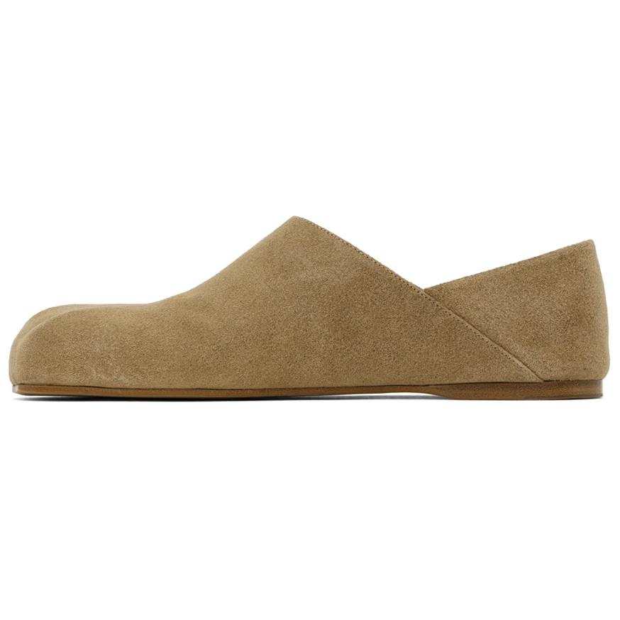 JW Anderson Leather Casual Shoes Men's Beige Brown
