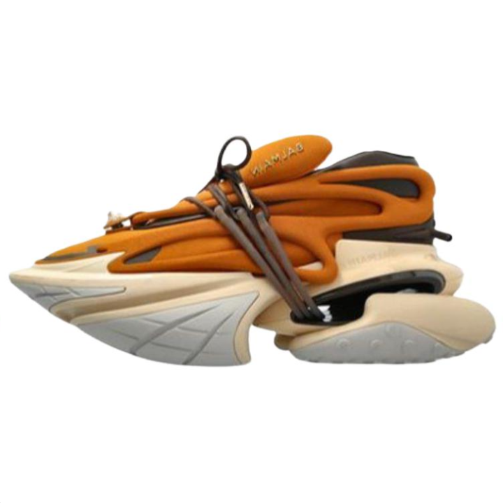 BALMAIN BALMAIN Fabric Low top Casual Shoes Men's Earth Yellow