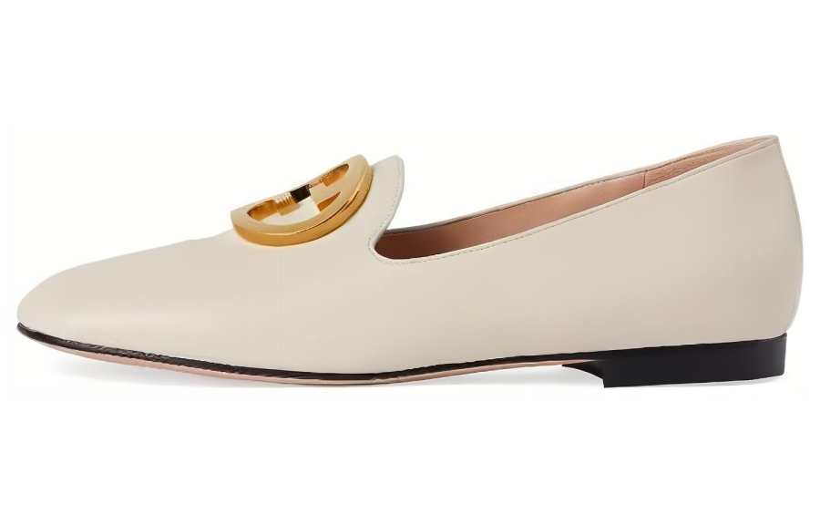 GUCCI Blondie Logo-plaque Loafers