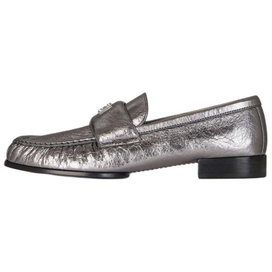Givenchy Givenchy 4G Loafers 2cm Women's Silver Gray
