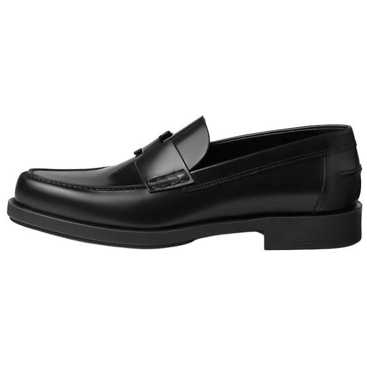 HERMES HERMES Julien Loafers Men's Black