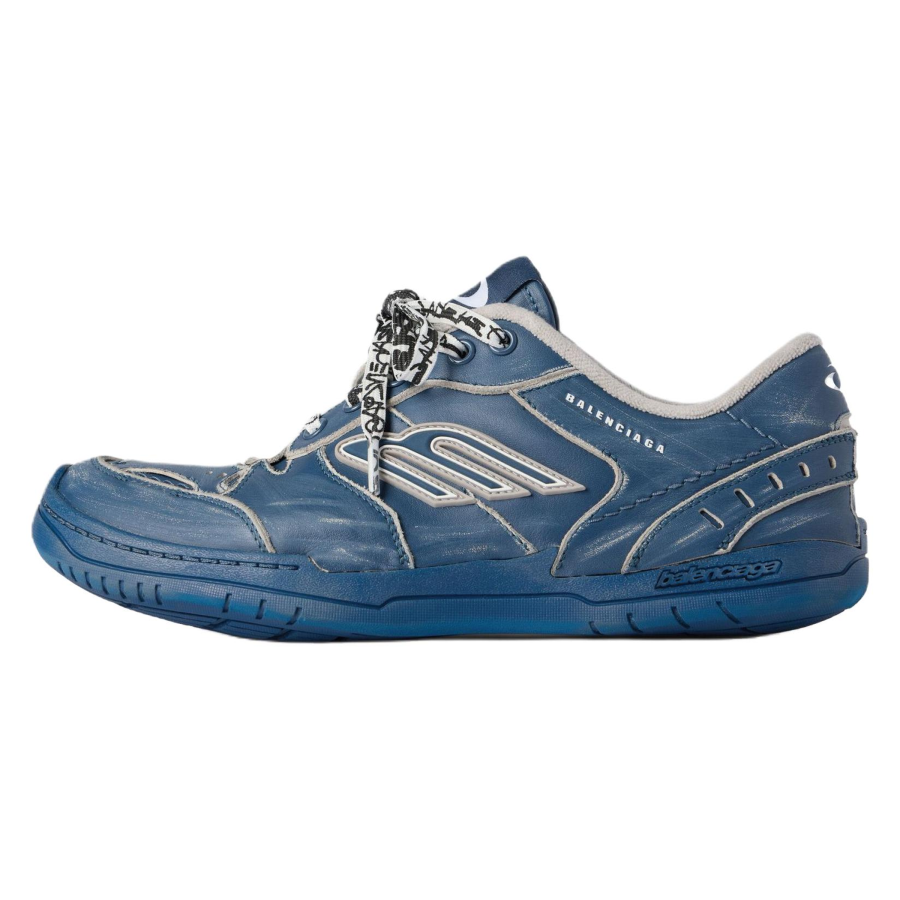 Balenciaga Hamptons Mesh Low top Casual Shoes Men's Blue