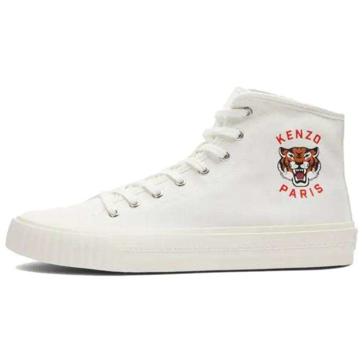 KENZO KENZO Tiger-print High-top Sneakers