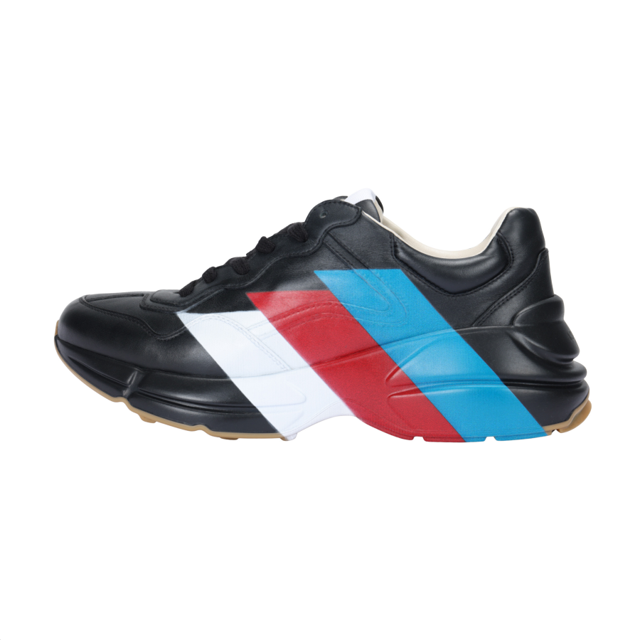 GUCCI Rhyton Leather Low top Chunky Sneakers Men's