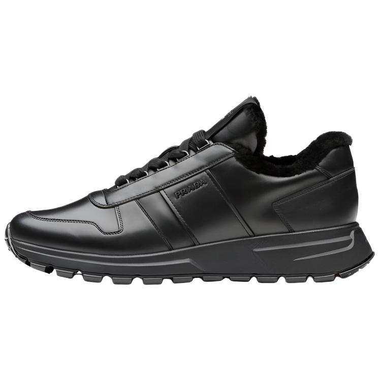 PRADA PRAX 1 Abrasion Resistant Abrasion Resistant Low top Casual Shoes Men's Black