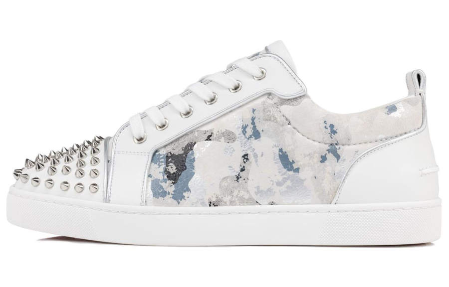 Christian Louboutin Louis Junior Spikes Leather Sneakers