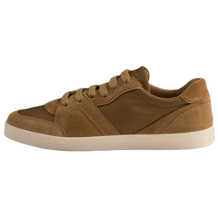 PRADA PRADA Leather, Suede Low top Skateboard Shoes Men's Brown