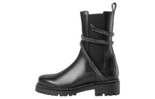 RENE CAOVILLA René Caovilla Cleo Crystal-embellished Leather Boots