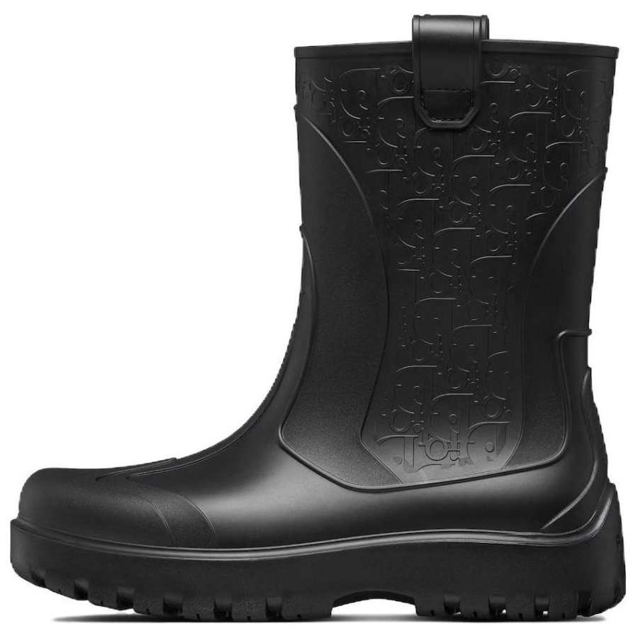 DIOR DIOR Garden Rain Boot 'DIOR Oblique Embossed - Black'