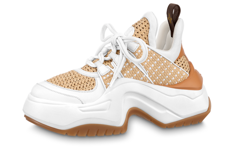 LOUIS VUITTON Archlight 2.0 Platform Low top Sports Casual Shoes Women's White Umber