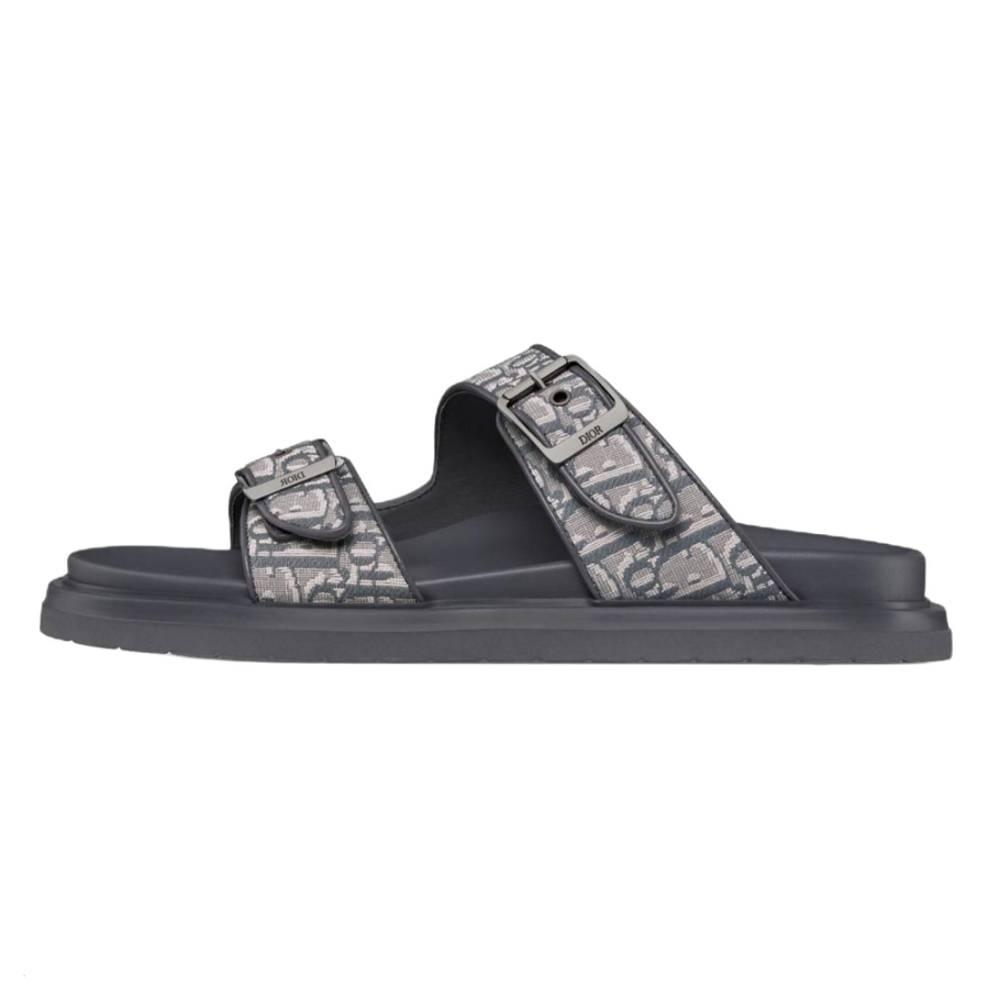 DIOR DIOR Aqua Slide Slippers Men's Dark Gray