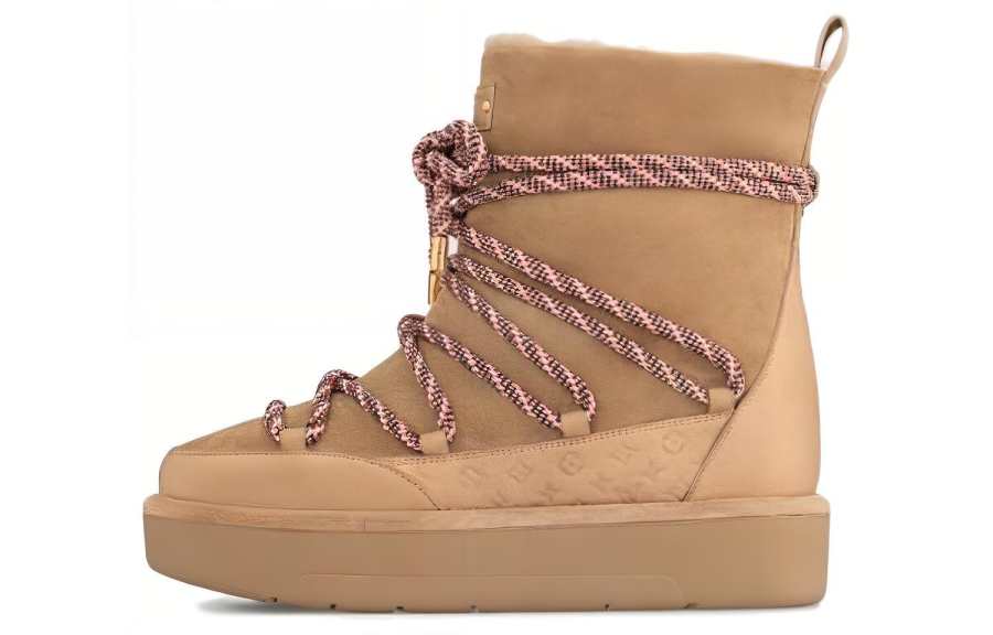 LOUIS VUITTON Aspen Thermal Short Snow Boots Women's Brown