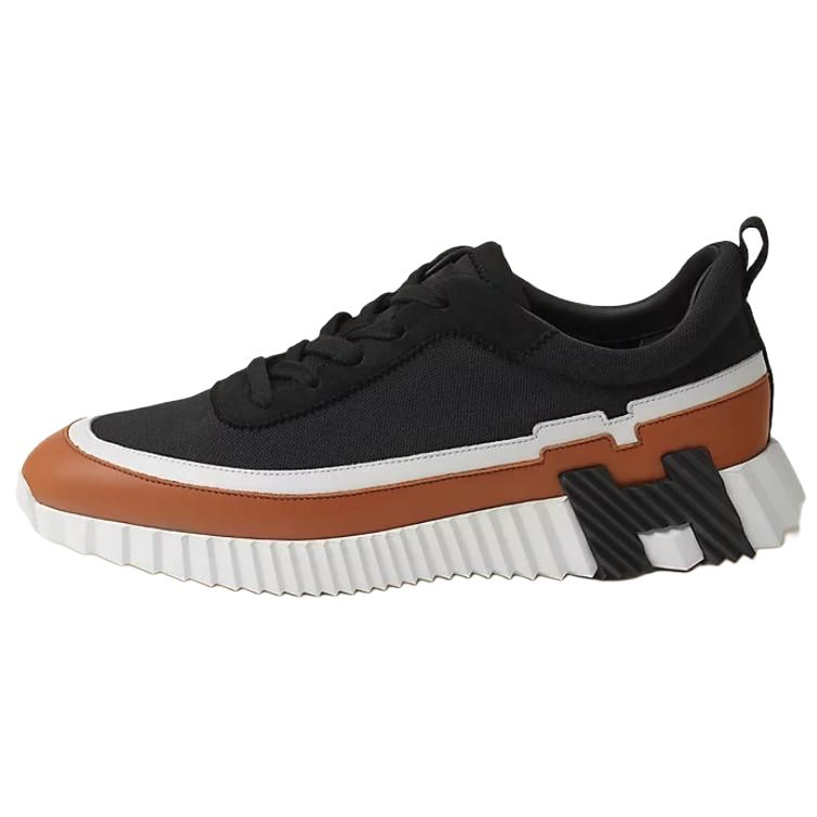 HERMES HERMES Bouncing Low top Casual Shoes Men's Black