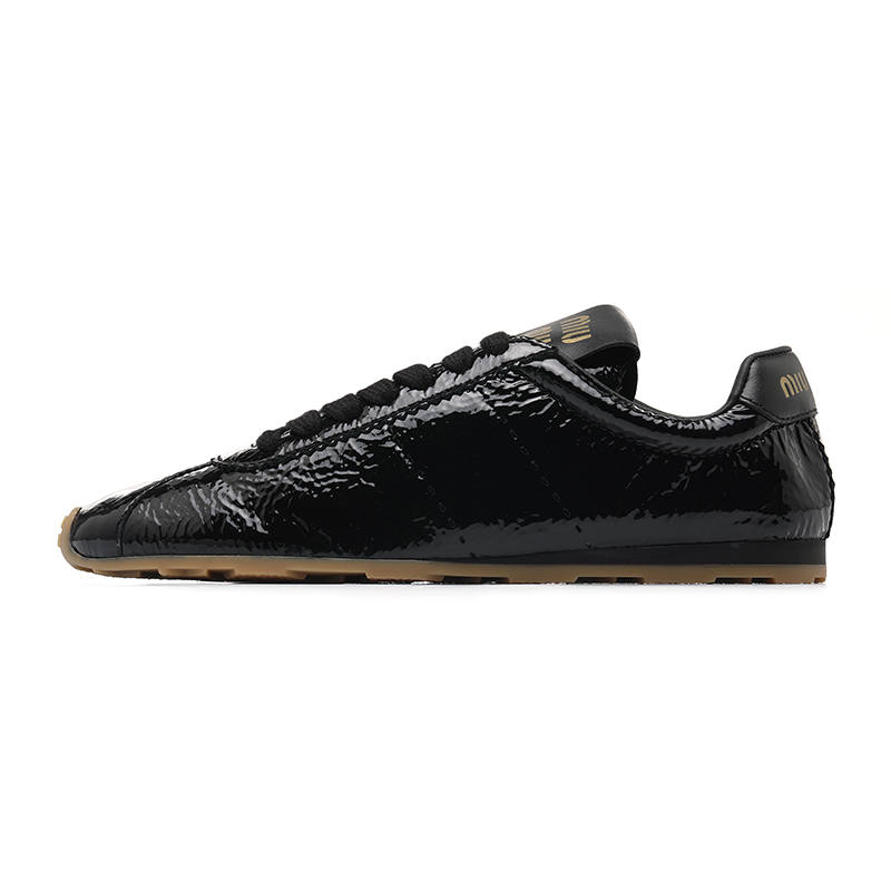 MIU MIU German Army Trainers Low top Casual Shoes Women's Black