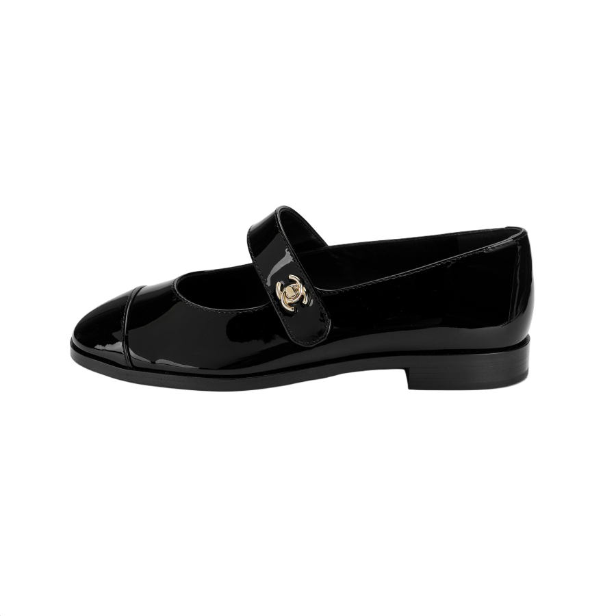 CHANEL Flat Women's Casual Shoes Women's Black