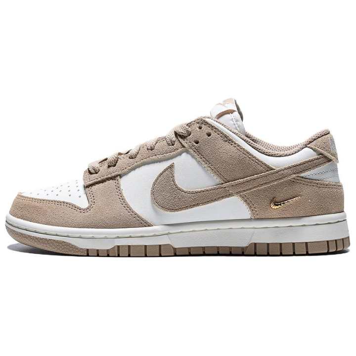 Nike Nike Dunk Low top Skateboard Shoes Women's White Umber