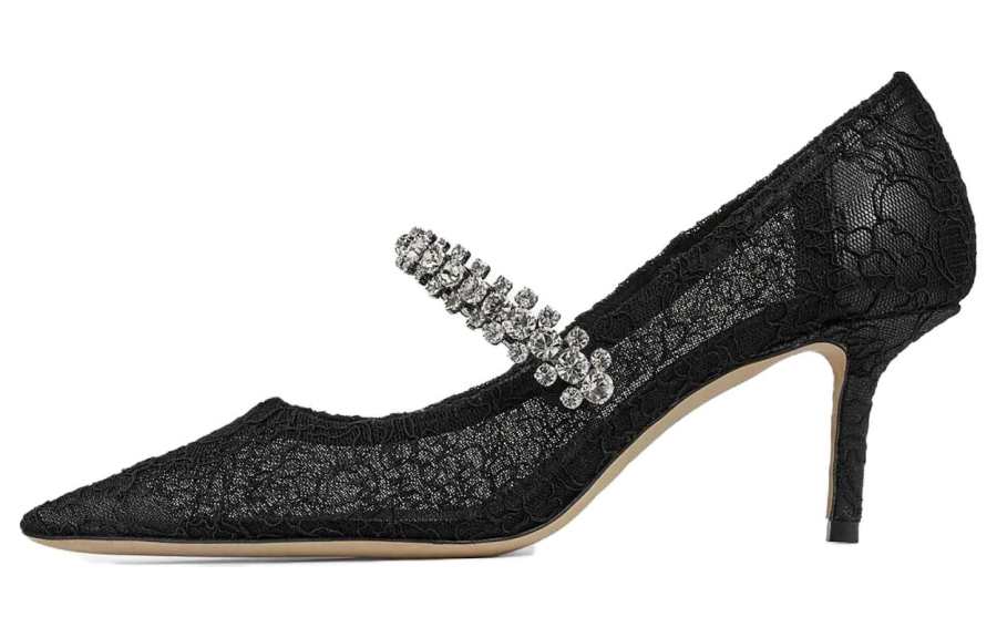 Jimmy Choo Bing 65mm Lace-embellished Pumps