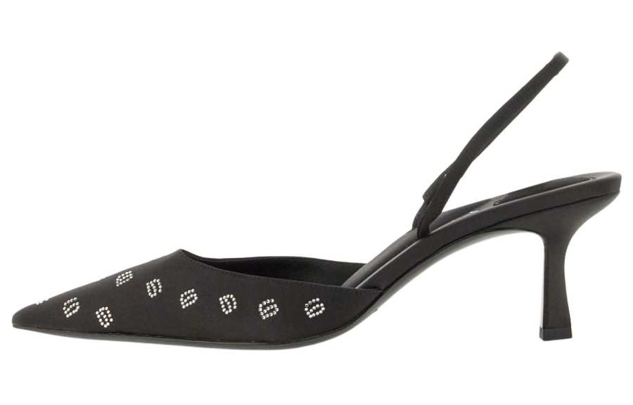 Alexander Wang Delphine 65 Fabric Slim Heel High Heels Women's Black