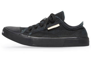 Balenciaga PARIS Low top Stylish Skateboarding Shoes Men's Black Distressed