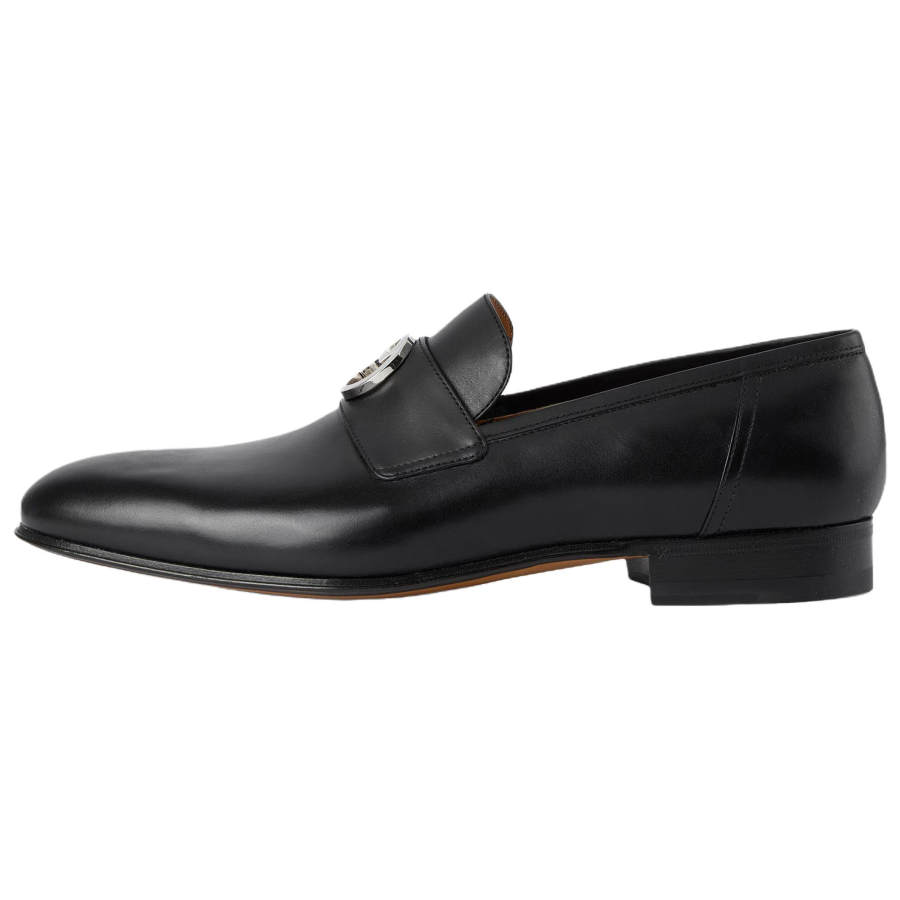 GUCCI GUCCI Logo Plaque Loafers