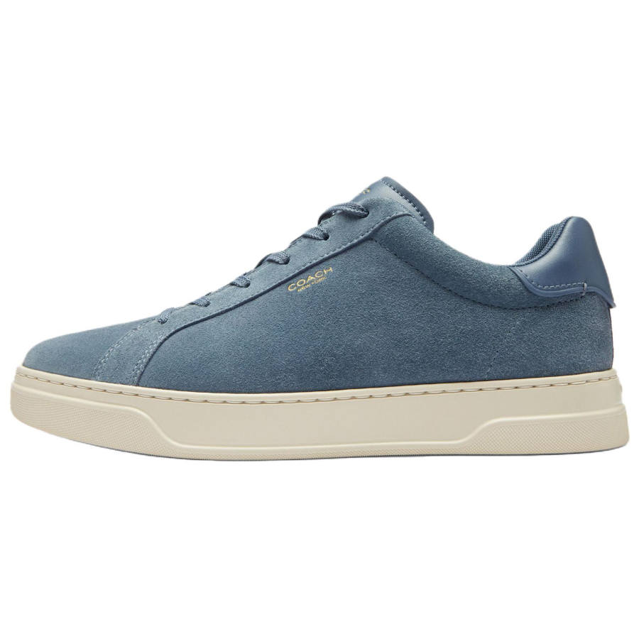 COACH Highline Cow Split Leather Low top Skateboard Shoes Men's Blue