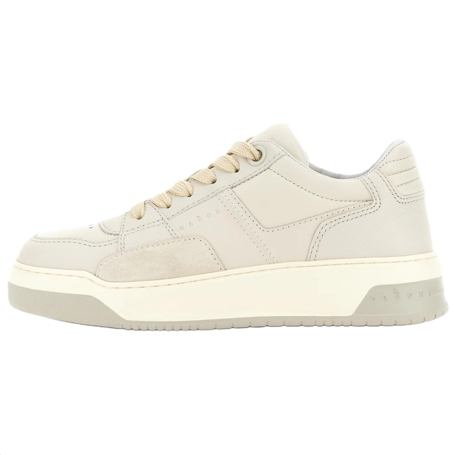 HOGAN Chamallow Leather Low top Skateboard Shoes Men's Ivory