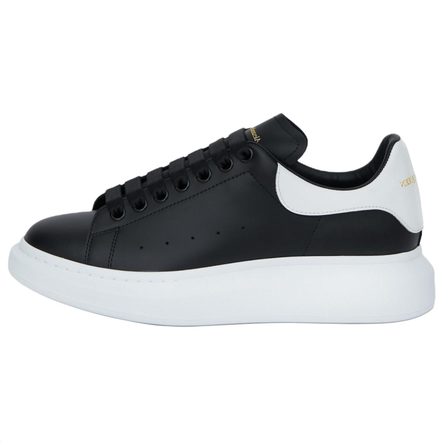 Alexander McQueen Cow Leather Low top Skateboard Shoes Men's Black
