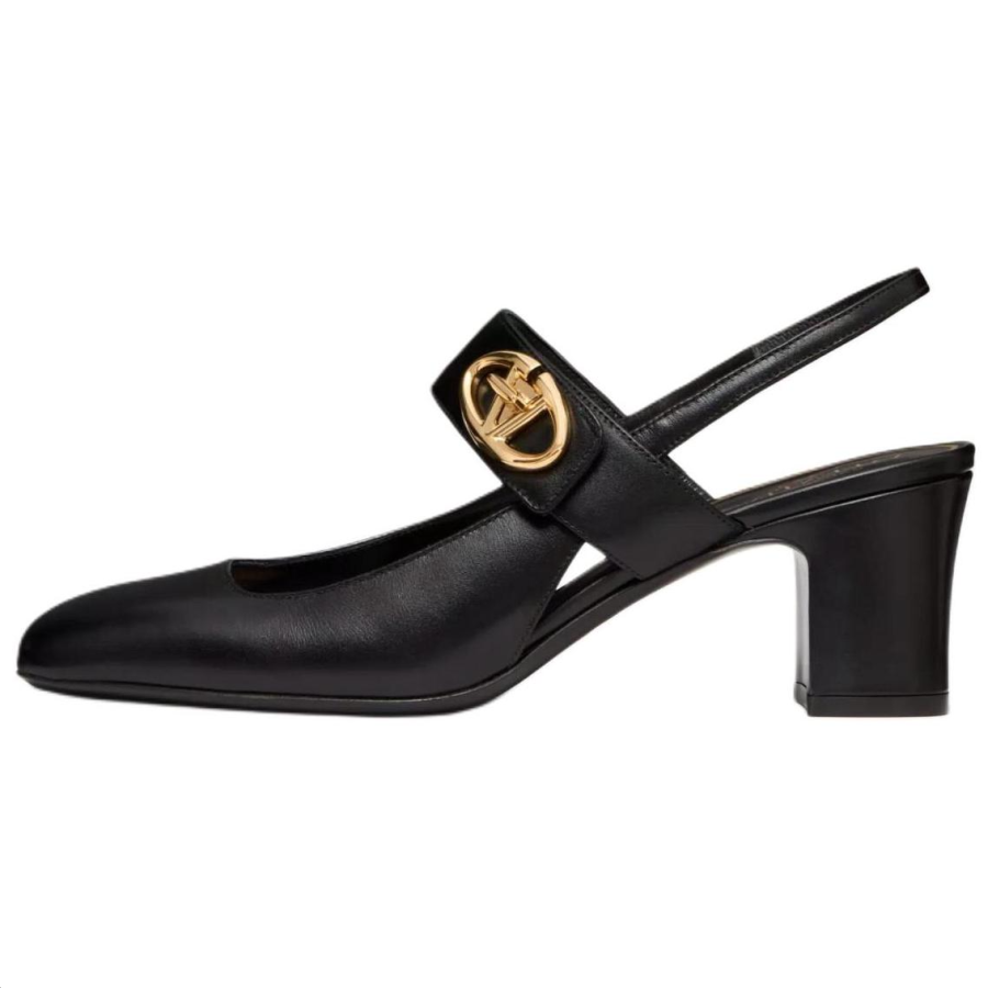 Valentino Vlogo GARAVANI High Heels 6CM Women's Black
