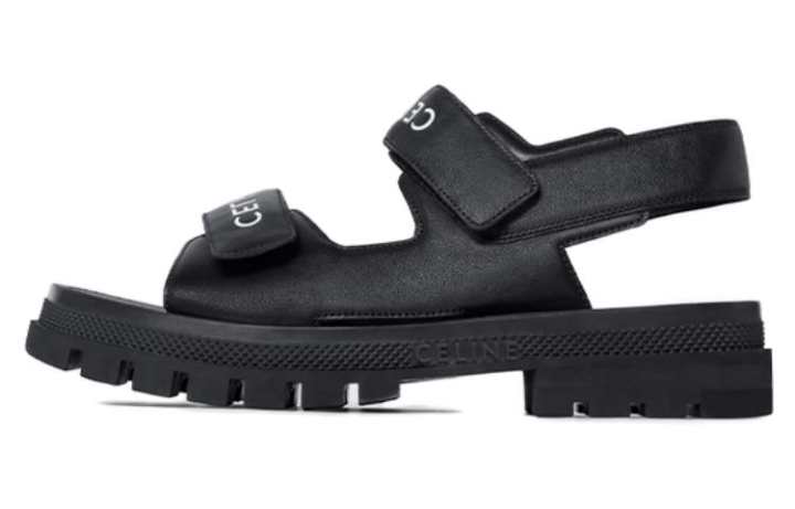 CELINE CELINE Leo Beach Sandals Women's Black