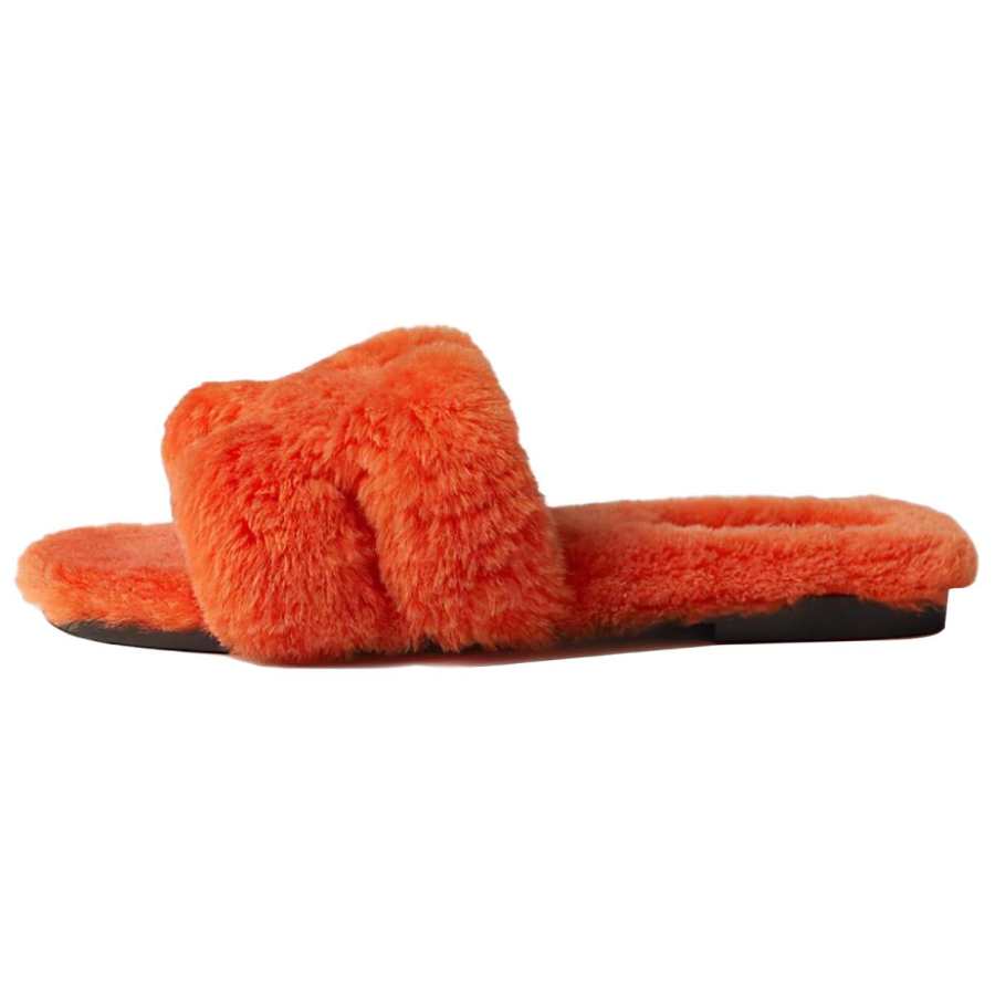 HERMES HERMES Oran Slide Slippers Women's Orange